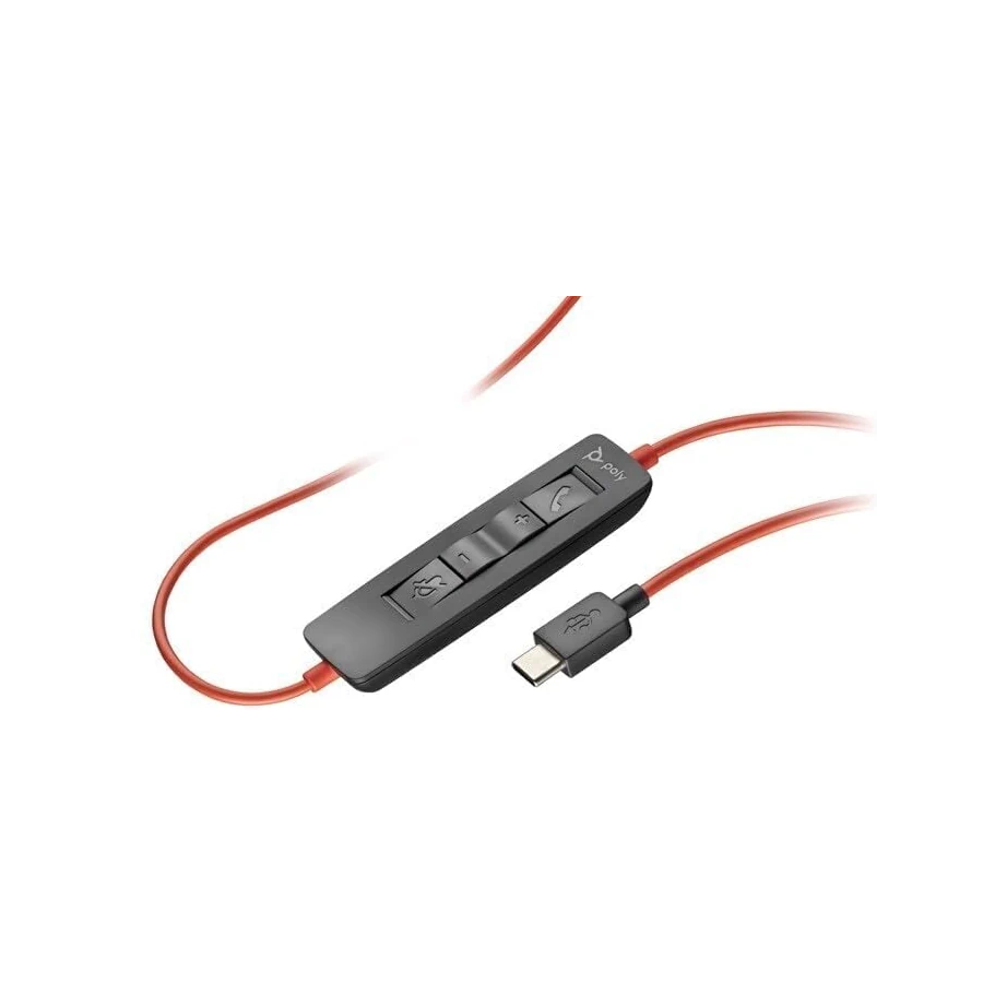 Headset Poly Blackwire 3320 Usb-C Adap.Usb-A Teams Stereo