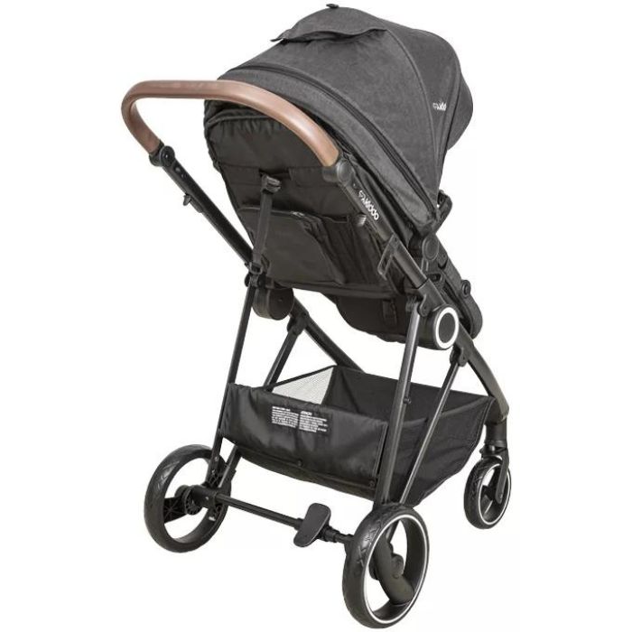 Conjunto Travel System Cosmos Melange Preto - Kiddo - Vivi