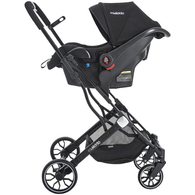 Conjunto Travel System com Base Tradicional Zig Zag Preto Kiddo