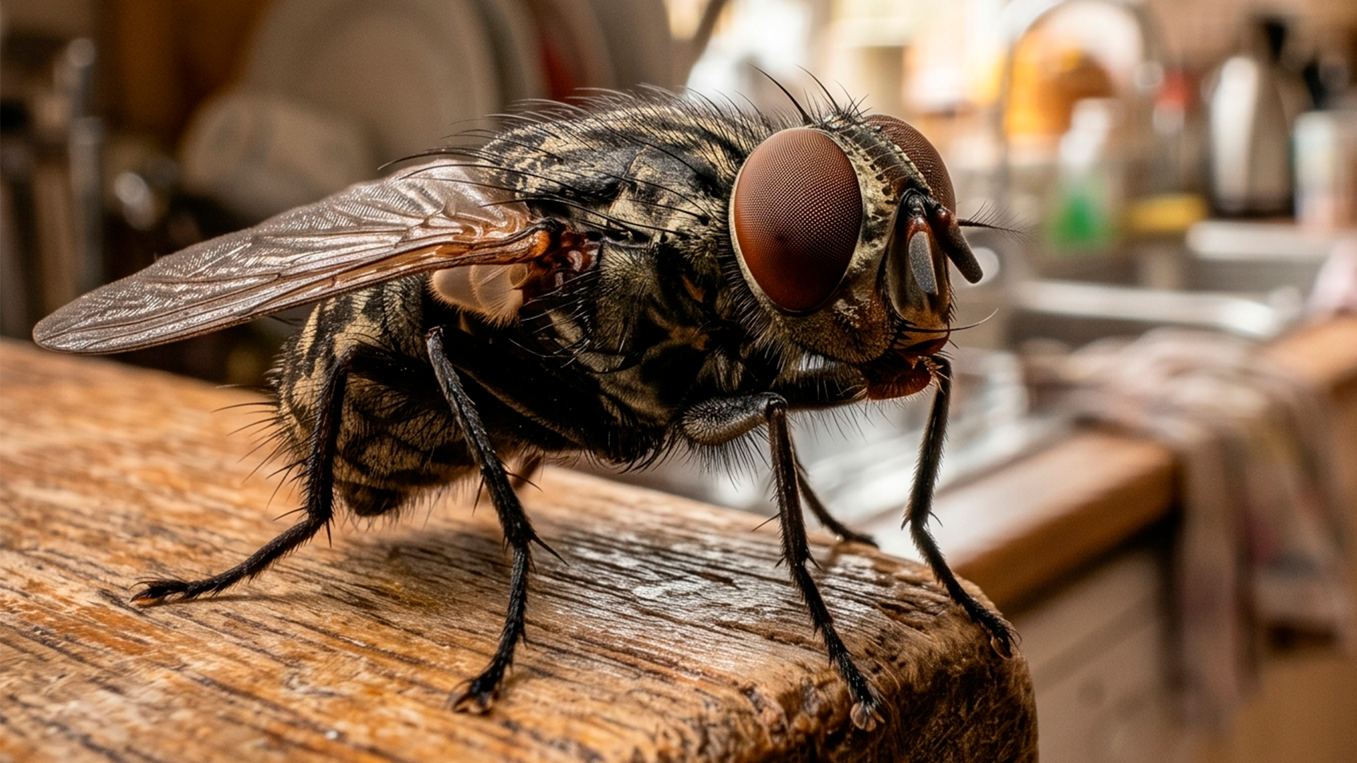 Moscas domésticas dentro de casa e focos de reprodução
