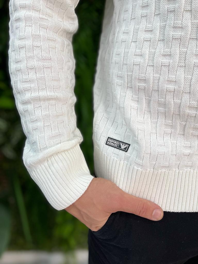 Suéter Tricot Emporio Armani - Homens de Camisa - Moda Masculina