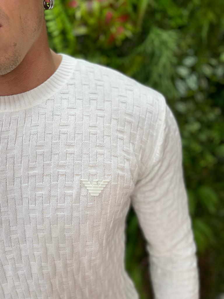 Suéter Tricot Emporio Armani - Homens de Camisa - Moda Masculina
