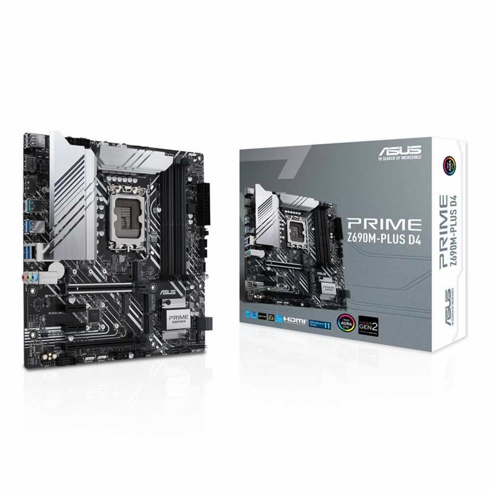 Placa Mãe Asus Prime Z690M-Plus D4 - Crystal Informática