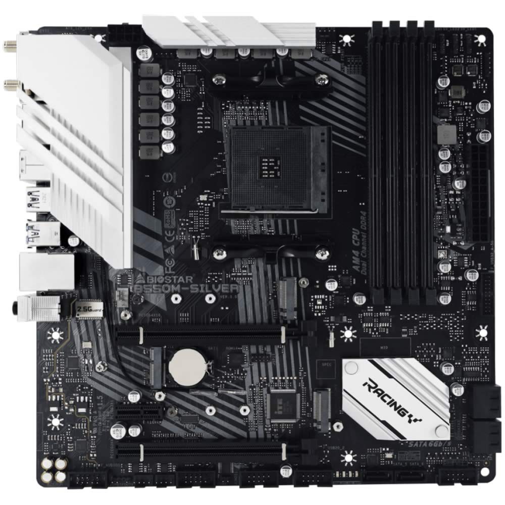 CPU BIOSTAR B550M-SILVER Ryzen5 5600X B550M-SILVER｜BIOSTAR｜株式会社アユート PCパーツ・VR