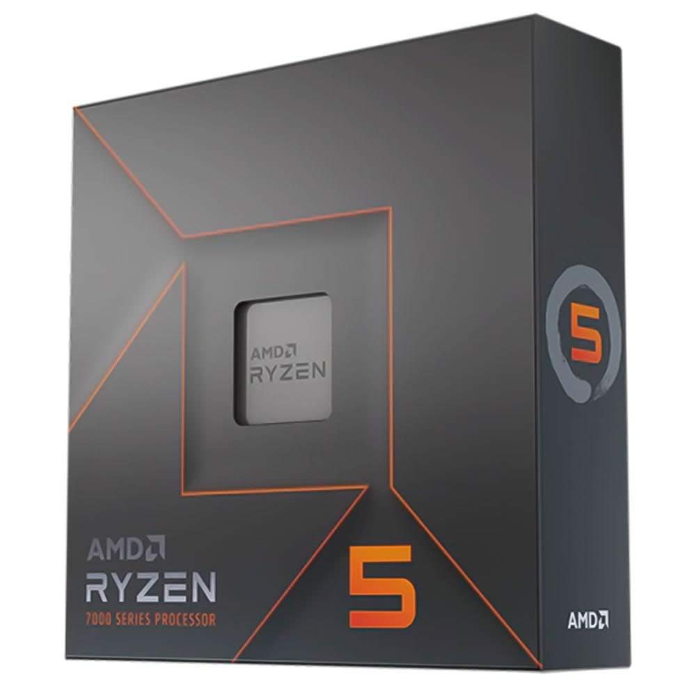 CPU AMD Ryzen 5 7600 CPU Processador AMD Ryzen 5 7600X, 6 Núcleos, 5.3GHz, AM5, DDR5, PCIe