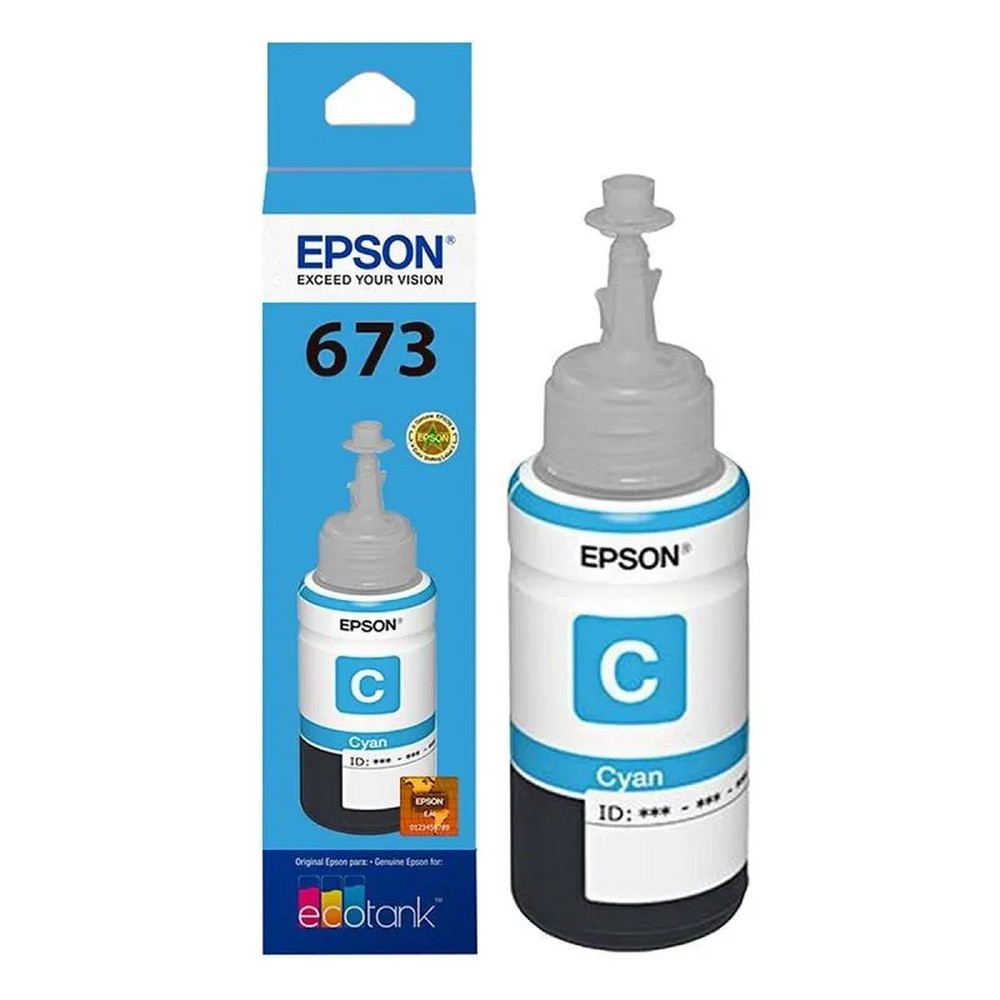 Tinta Epson T673 Ciano T673220 - Crystal Informática