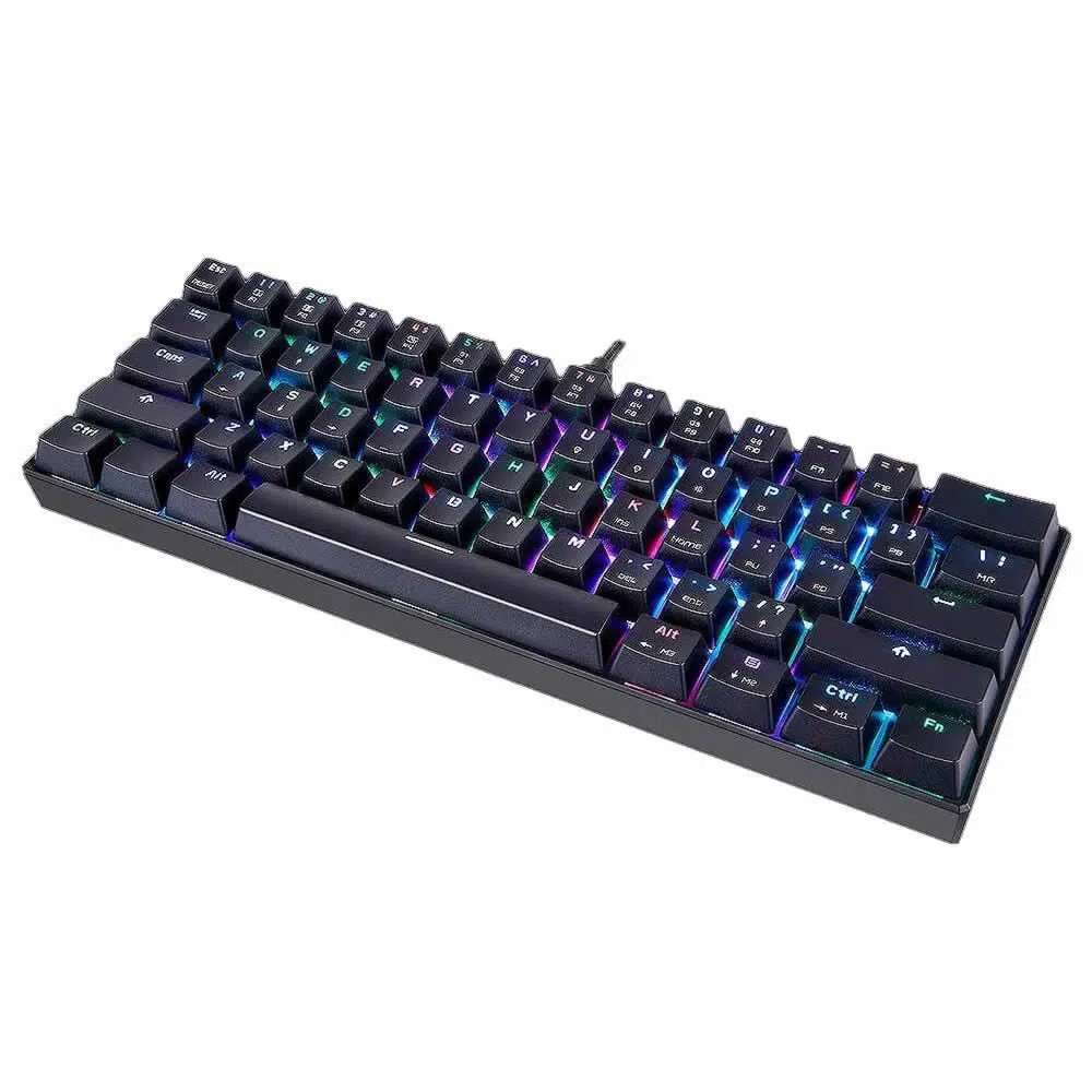 【BlueLEDスリムPC】☆GT710♪幅10cm♪Mate ME-C Teclado Mecânico Gamer Motospeed CK61 Essential Outemu Blue