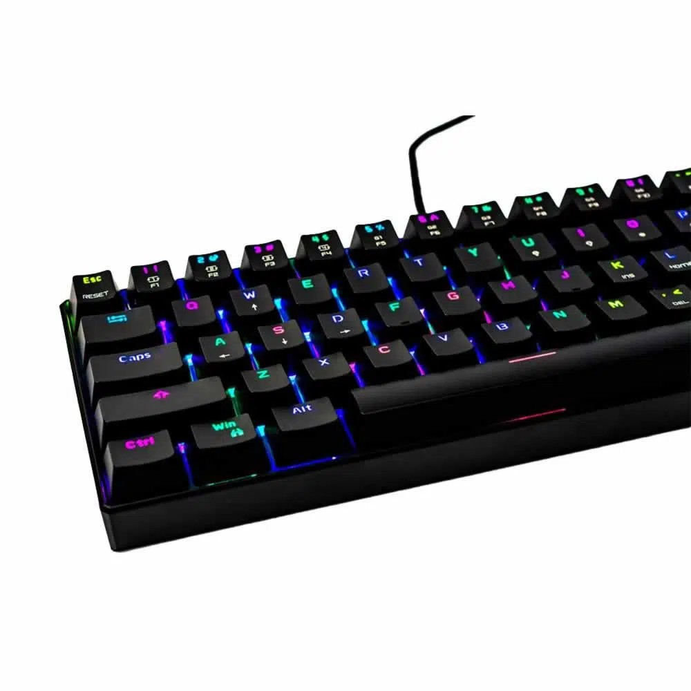 【BlueLEDスリムPC】☆GT710♪幅10cm♪Mate ME-C Teclado Mecânico Gamer Motospeed CK61 Essential Outemu Blue