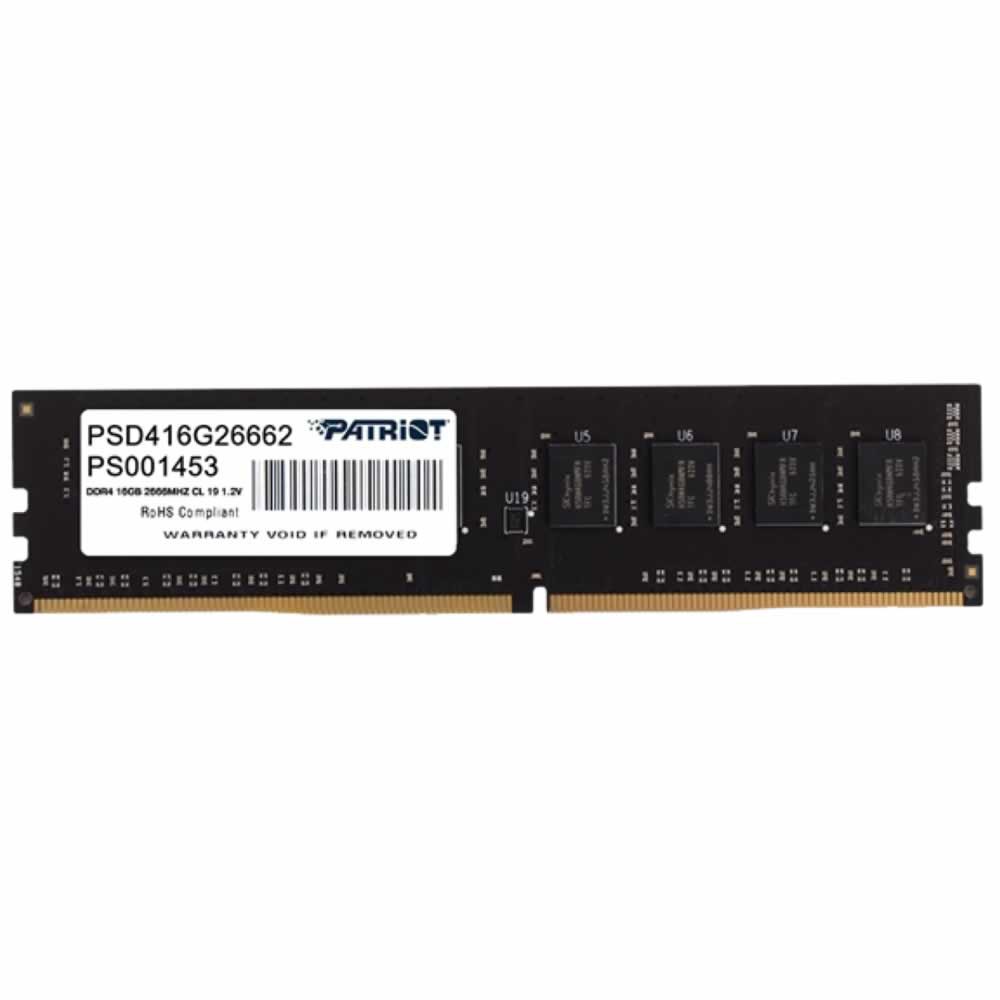 【動作品】DDR4 16GB 2666 Memória 16GB DDR4 2666 MHz Patriot Signature PSD416G26662