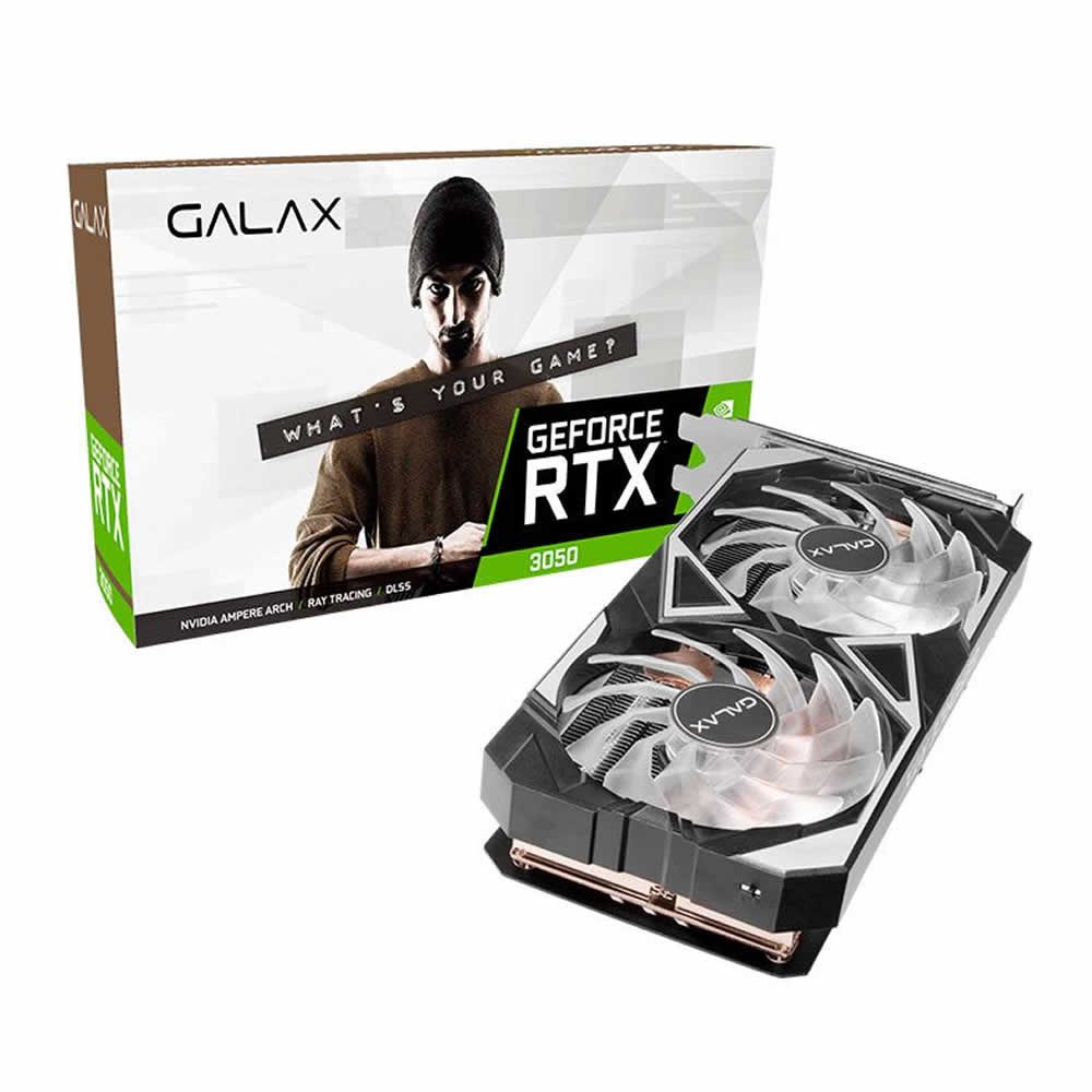 RTX GeForce GALAX 3050 GDDR6 8GB, v2, OC 1-Click 3050 RTX GeForce Galax Video de Placa グラフィックボード グラフィックボード・グラボ・ビデオカード
