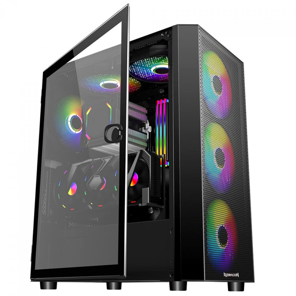 Gabinete Gamer Redragon Skyfire GC-XA211 Sem FAN - Crystal Informática
