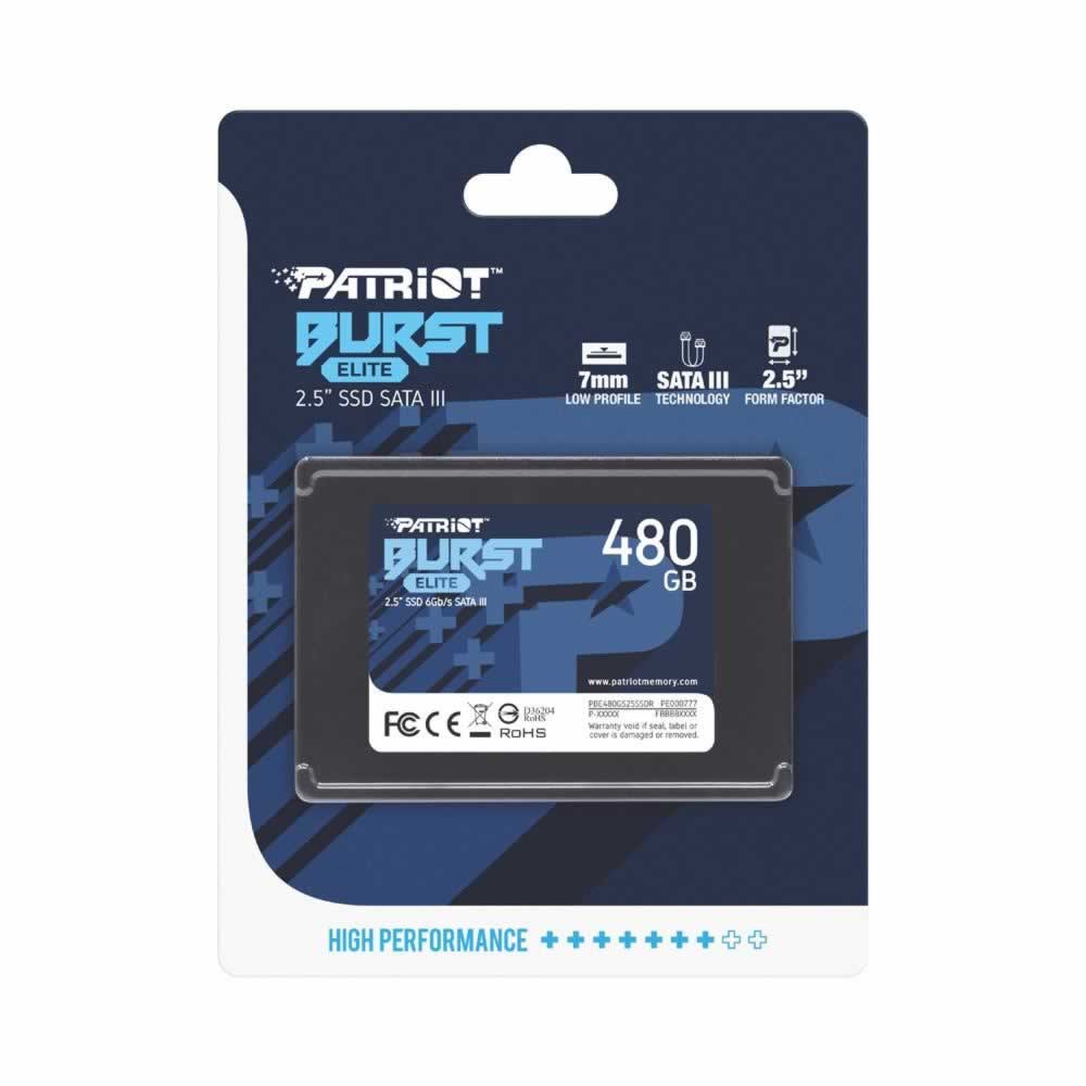 SSD Patriot Burst Elite 480GB PBE480GS25SSDR | 450MB/s SATA