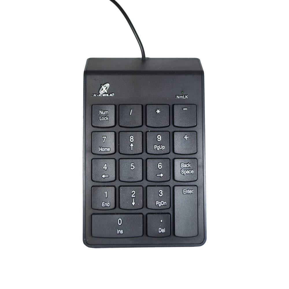 Teclado USB Numérico X-Cell XC-TN-01 18 Teclas - Crystal Informática