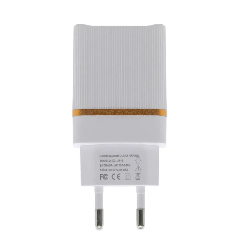 Carregador Tomada 2 USB 4 A X-Cell XC-UR15 - Crystal Informática
