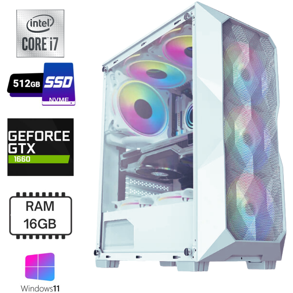 PC Gamer Crystal Intel Core i7 10700F GTX 1660 - Crystal