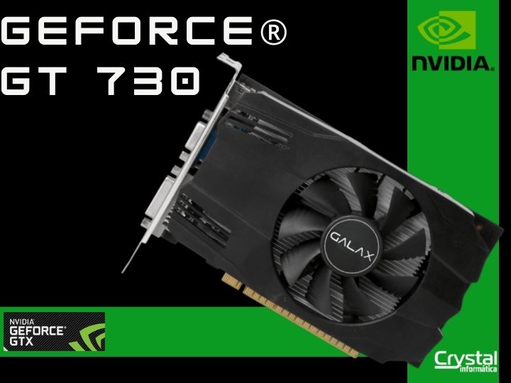 Placa de Vídeo Galax GeForce GT 730, 4GB, DDR3, 128bits