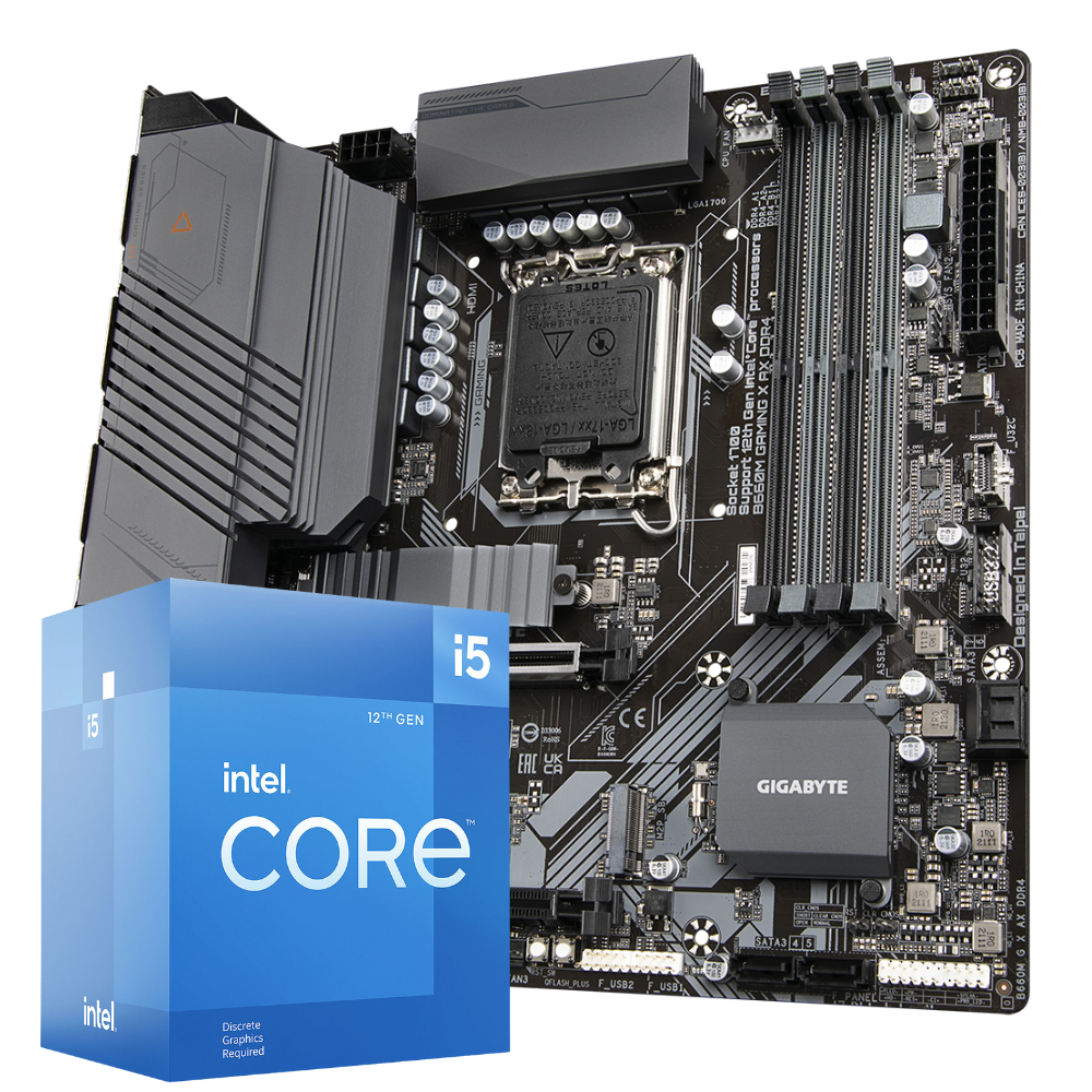 PC Gamer Crystal Com Processador Intel Core i5 12400F B660M