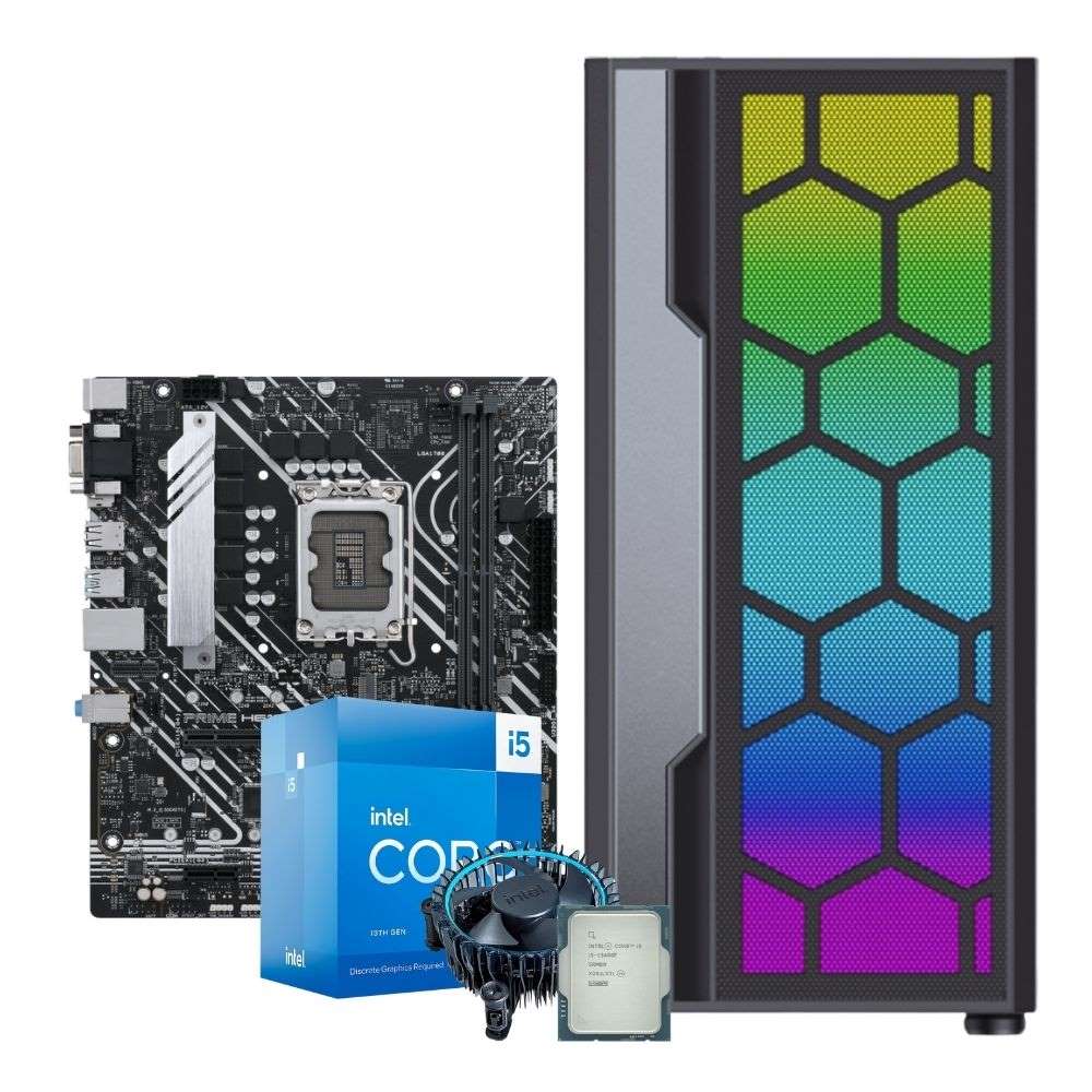 PC Gamer Crystal Intel Core i5 13400F Placa de Vídeo RTX 3050