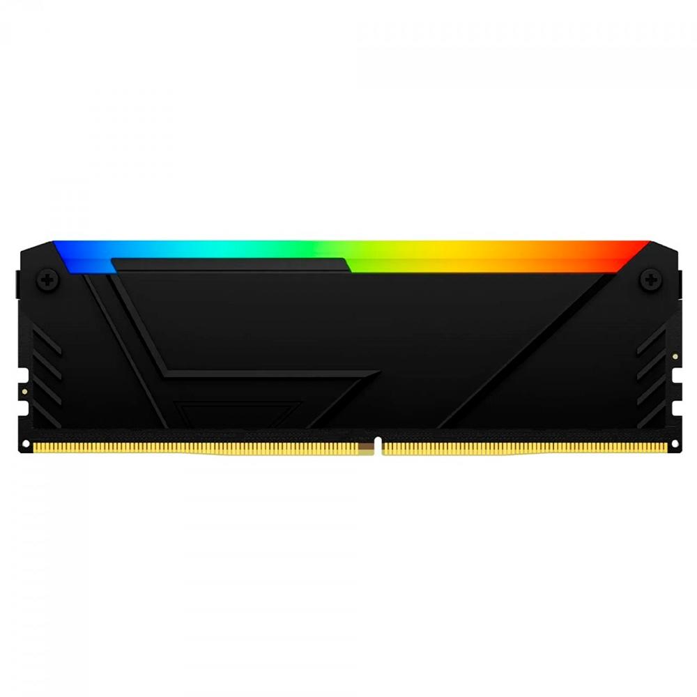Memória Kingston Fury Beast RGB 16GB DDR4 3200MHz | CL16 Gamer