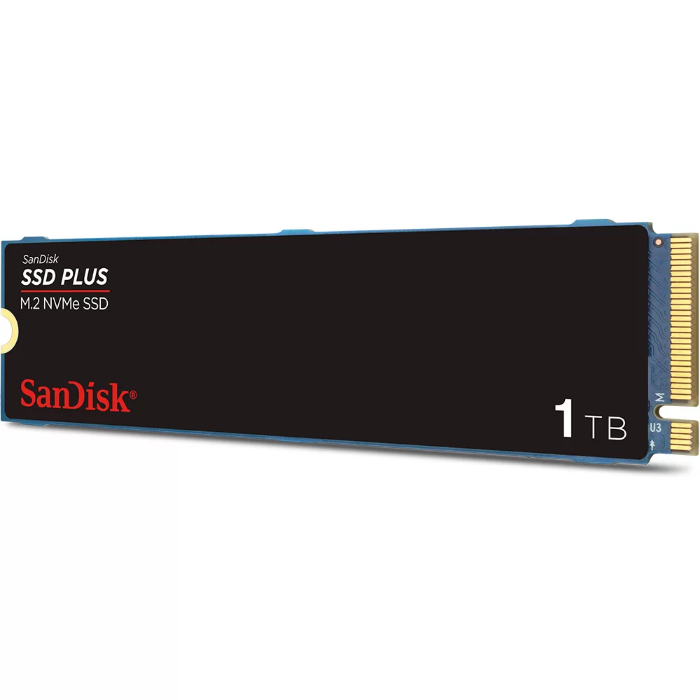 SSD 1TB M.2 2280 NVMe PCIe Gen 3.0 Sandisk Plus - Crystal Informática