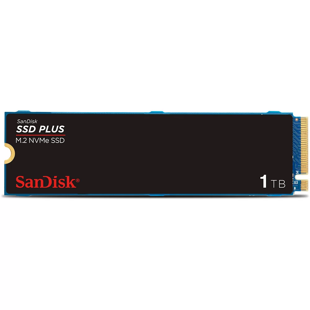 SSD 1TB M.2 2280 NVMe PCIe Gen 3.0 Sandisk Plus - Crystal Informática