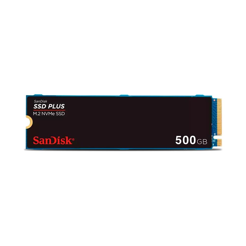 SSD 500GB SanDisk Plus NVMe SDSSDA3N-500G-G26 - Crystal Informática