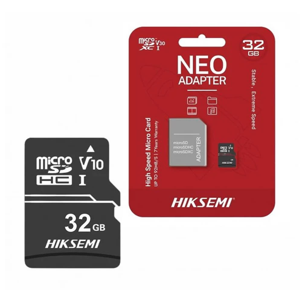 Cartão de Memória Micro SD 32GB Hiksemi Neo - Crystal Informática