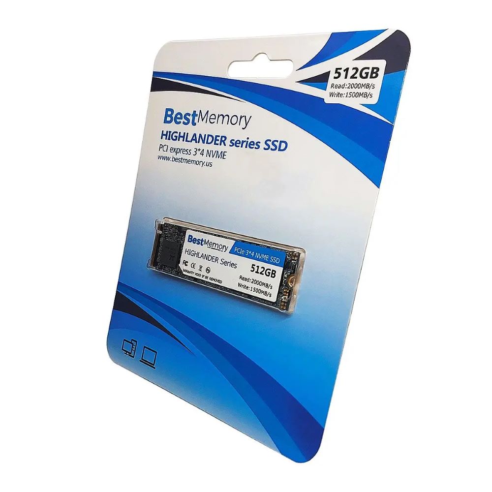 SSD 512GB M.2 NVMe Best Memory SSD512GBPCIE - Crystal Informática