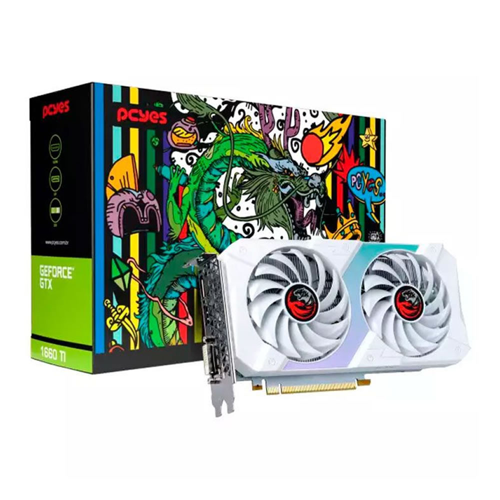 Placa de Video Pcyes GeForce GTX 1660 TI | Crystal Informática