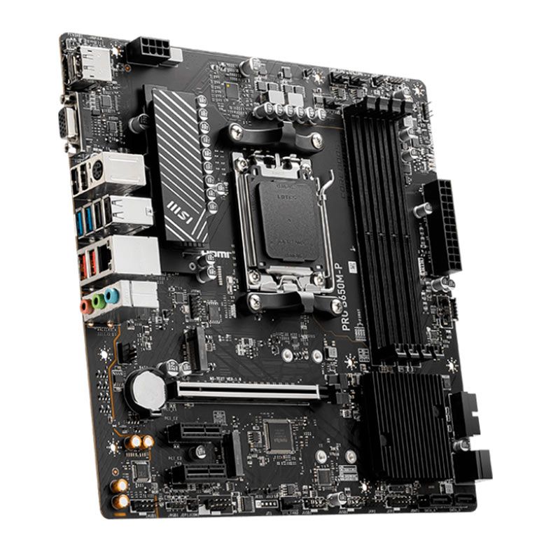 MSI マザーボード PRO B650M-P AMD Socket AM5 Placa Mãe MSI PRO B650M-P, Chipset B650, AMD AM5, M-ATX