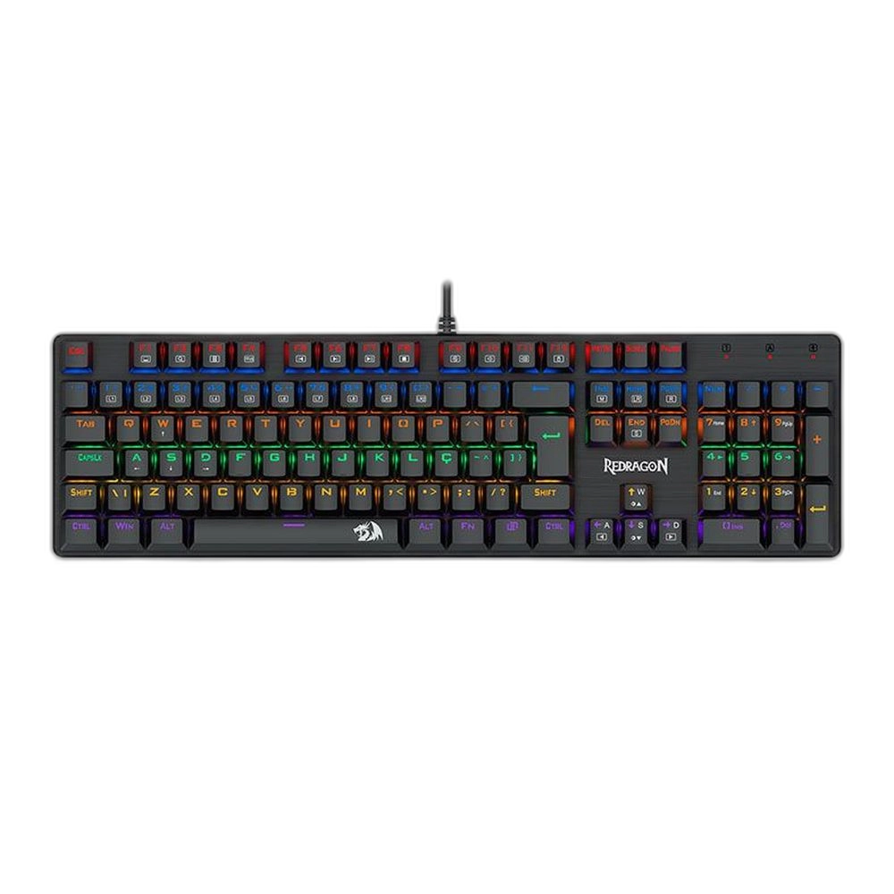 Teclado Mecânico Gamer Redragon Valheim | Switch Brown, Rainbow