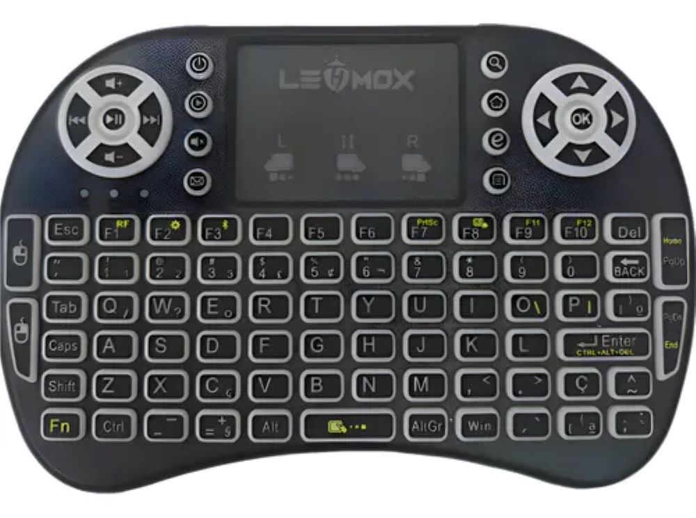 Teclado Mini Sem Fio Lehmox – Ideal para Smart TV, PC e Videogames