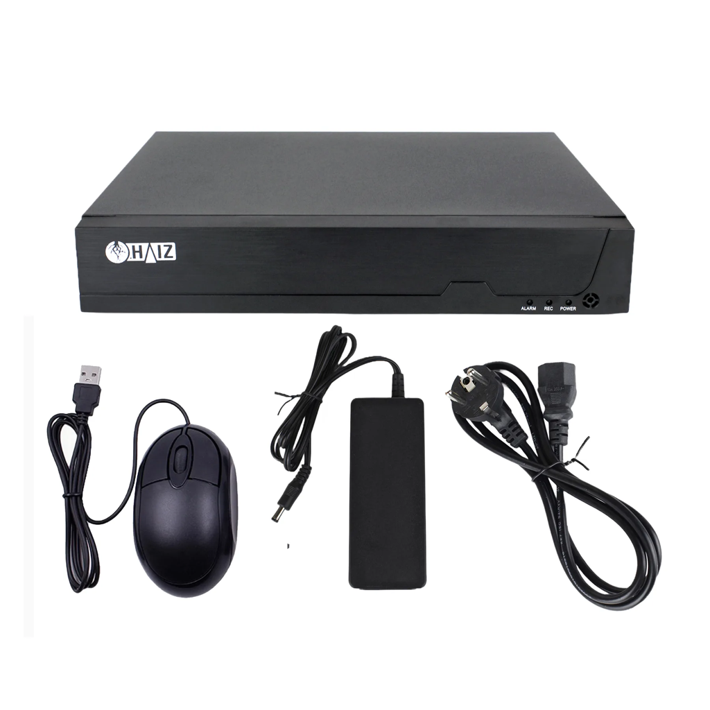 NVR 8 Câmeras PoE Haiz HZ-NVRPOE-08CH, Ultra HD 4K, Detecção