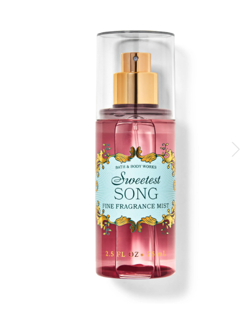 Miniatura Body Splash Sweetest Song Bath & Body Works 75ml