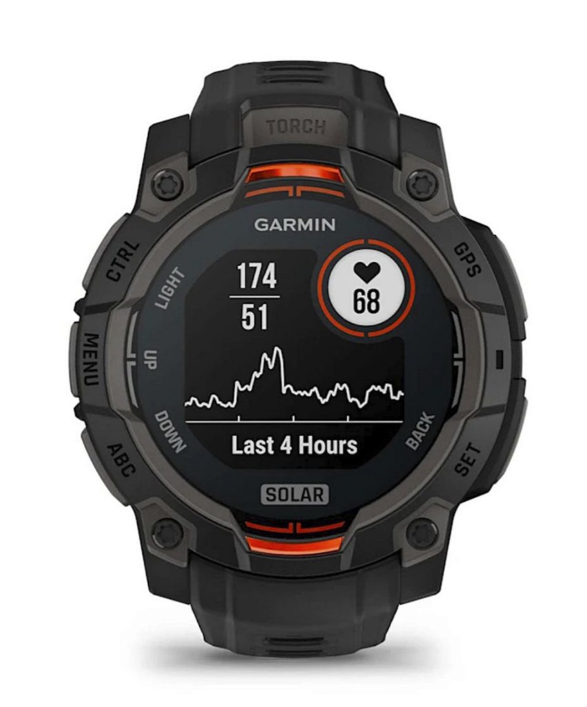 Relógio Garmin Instinct 3 45mm SOLAR - Preto 010-02934-00 - Mais Store