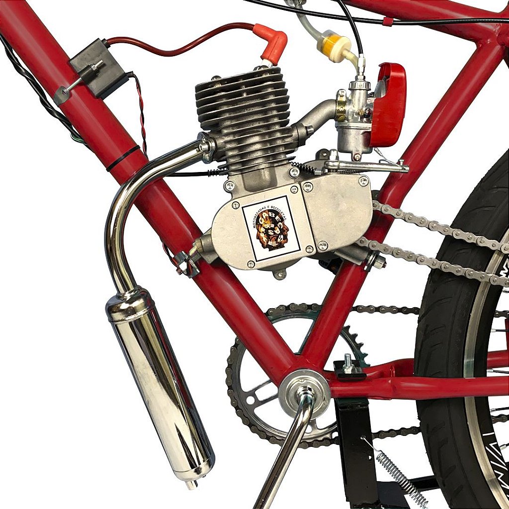 Bicicleta Motorizada Motor Moskito 80cc E Banco Mobilete