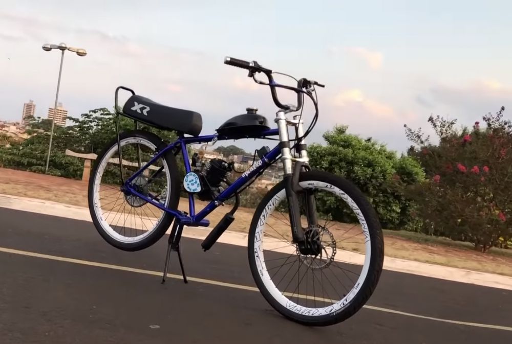 PRIMEIRO GRAU COM A BICICLETA MOTORIZADA 