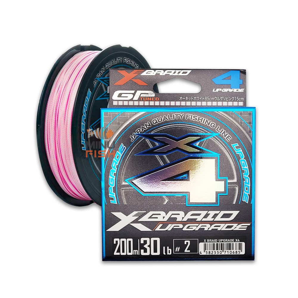 X Braid Upgrade 200m 22lb #1　4セット LINHA MULTIFILAMENTO YGK X-BRAID UPGRADE X8 - 200M