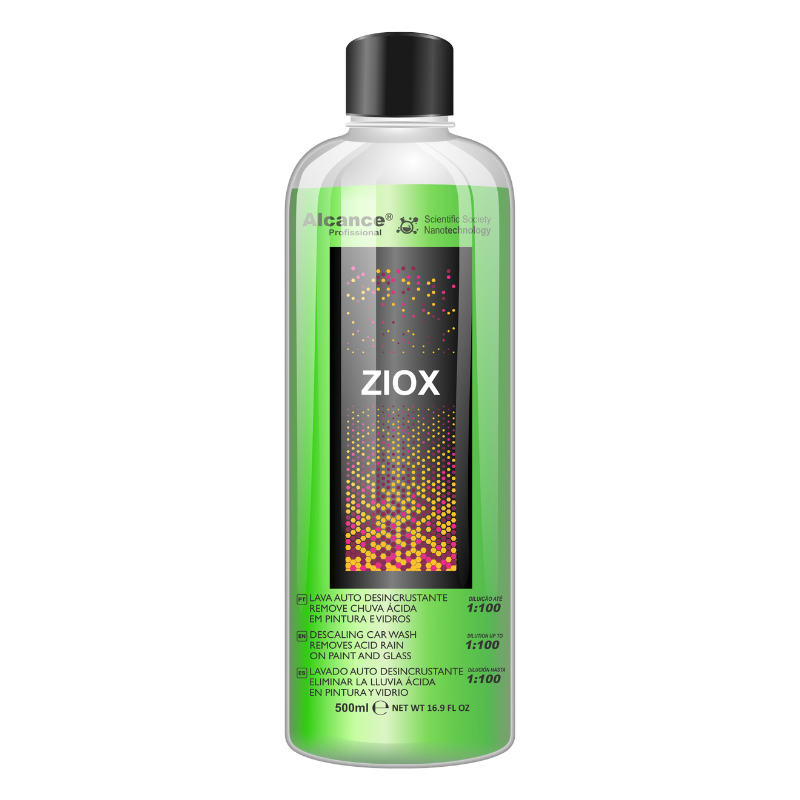 Ziox Shampoo Concentrado PH Ácido - 500ml Alcance - Cris Car Care