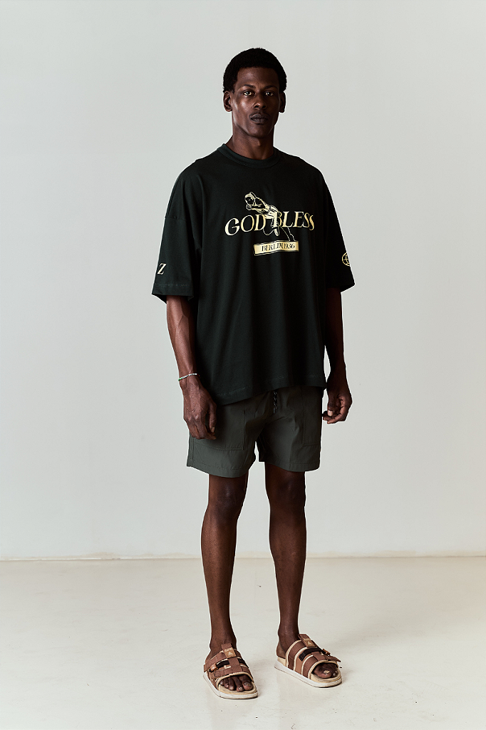T-SHIRT DEUS ABENÇOE NOSSO CORRE - CÏCLOarte