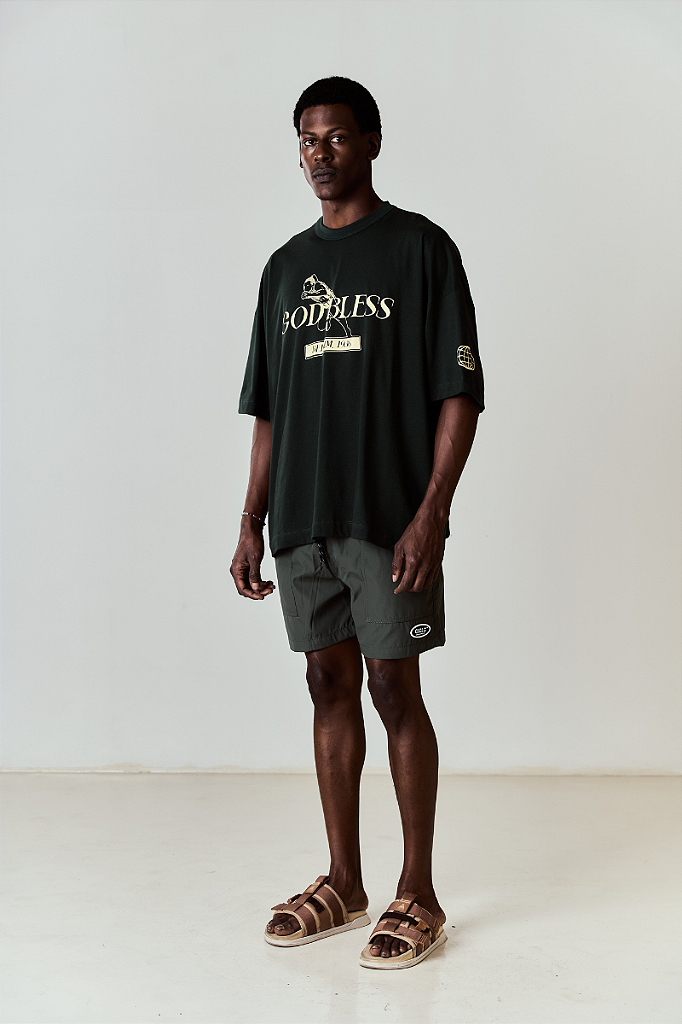 T-SHIRT DEUS ABENÇOE NOSSO CORRE - CÏCLOarte