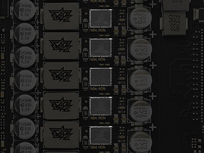 MOSFETs de 80 amperes da ROG Astral LC