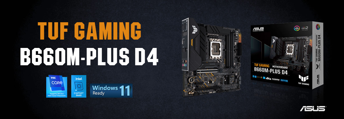 ASUS TUF Gaming B660M-Plus D4 Intel LGA 1700 Micro-ATX Motherboard - TPSTech