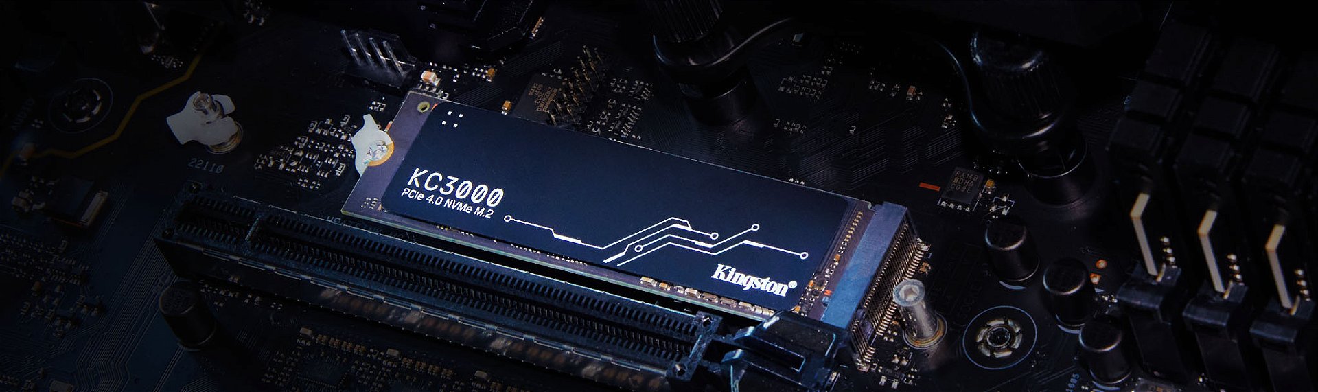 Kingston KC3000 instalado em placa-mãe