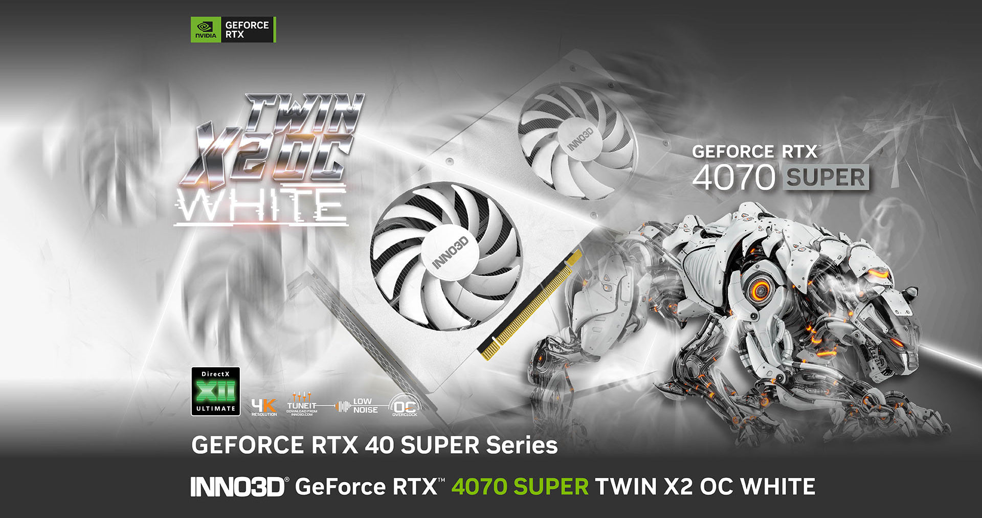 INNO3D GeForce RTX 4070 Super Twin X2 OC 12GB GDDR6X Graphics Card