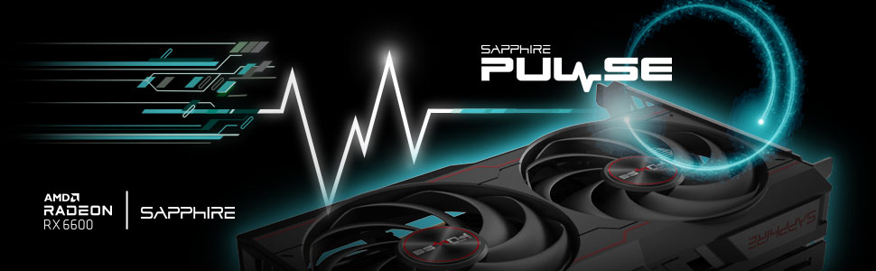 Placa de vídeo para jogos Sapphire 11310-01-20G Pulse AMD Radeon RX 6600  com 8GB GDDR6, AMD RDNA 2 | Amazon.com.br
