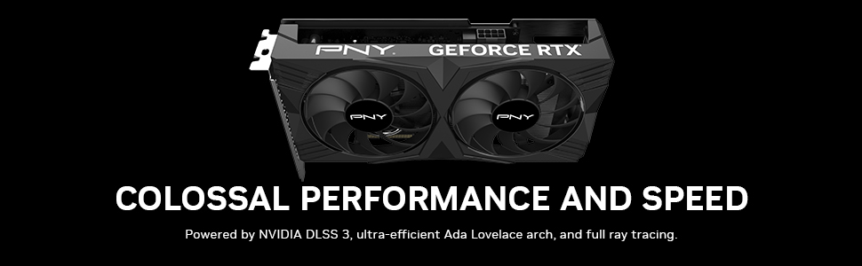 PNY GeForce RTX 4060 8 GB VERTO Ventilador duplo DLSS 3