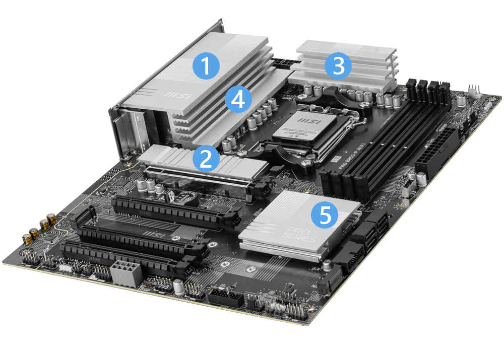 Resfriamento MSI PRO B850-P WIFI