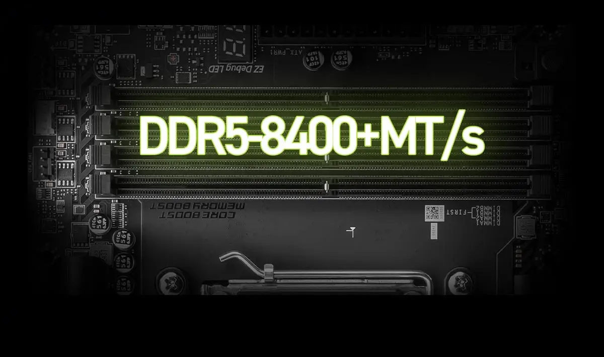 Suporte de memória DDR5 da MSI MAG X870E Tomahawk WiFi