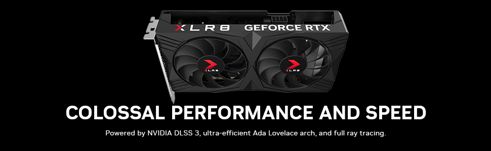 PNY Placa gráfica GeForce RTX™ 4060 8GB XLR8 Gaming Verto™ Dual Fan OC DLSS 3 (128 bits, PCIe 4.0, GDDR6, HDMI/DisplayPort, suporta 4k, 2 compartimentos) | Amazon.com.br